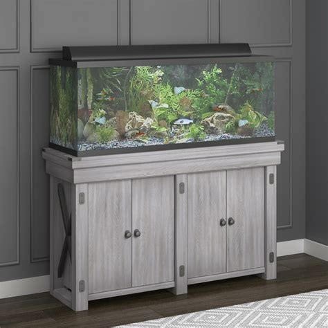 combination fish tank and stand